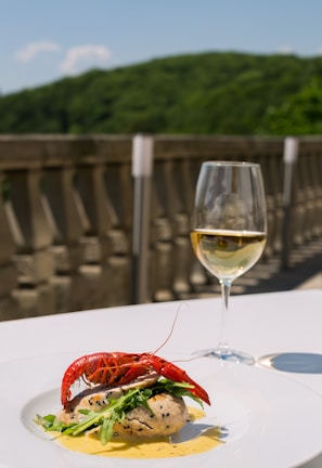 A gourmet dining experience on board our cruise line.