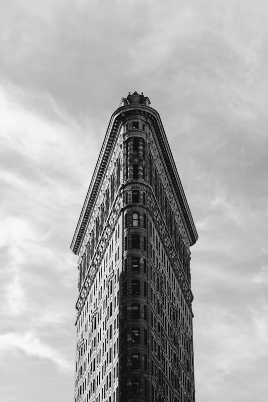 Flatiron building, New York in Madison Square Park United States