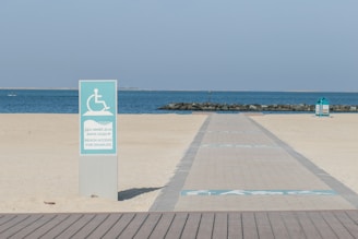 An accessible beach with ramps and facilities for everyone.