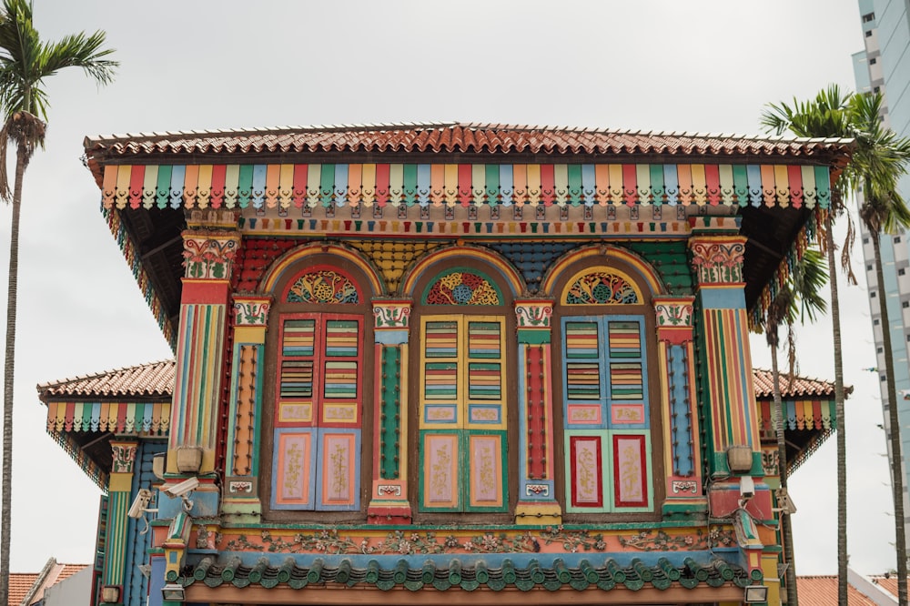 multicolored building near trees