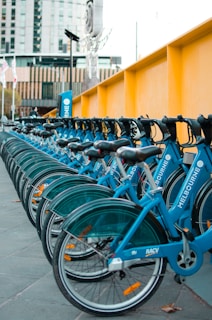 parked bicycles