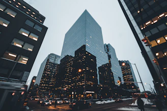 low angle photography of building