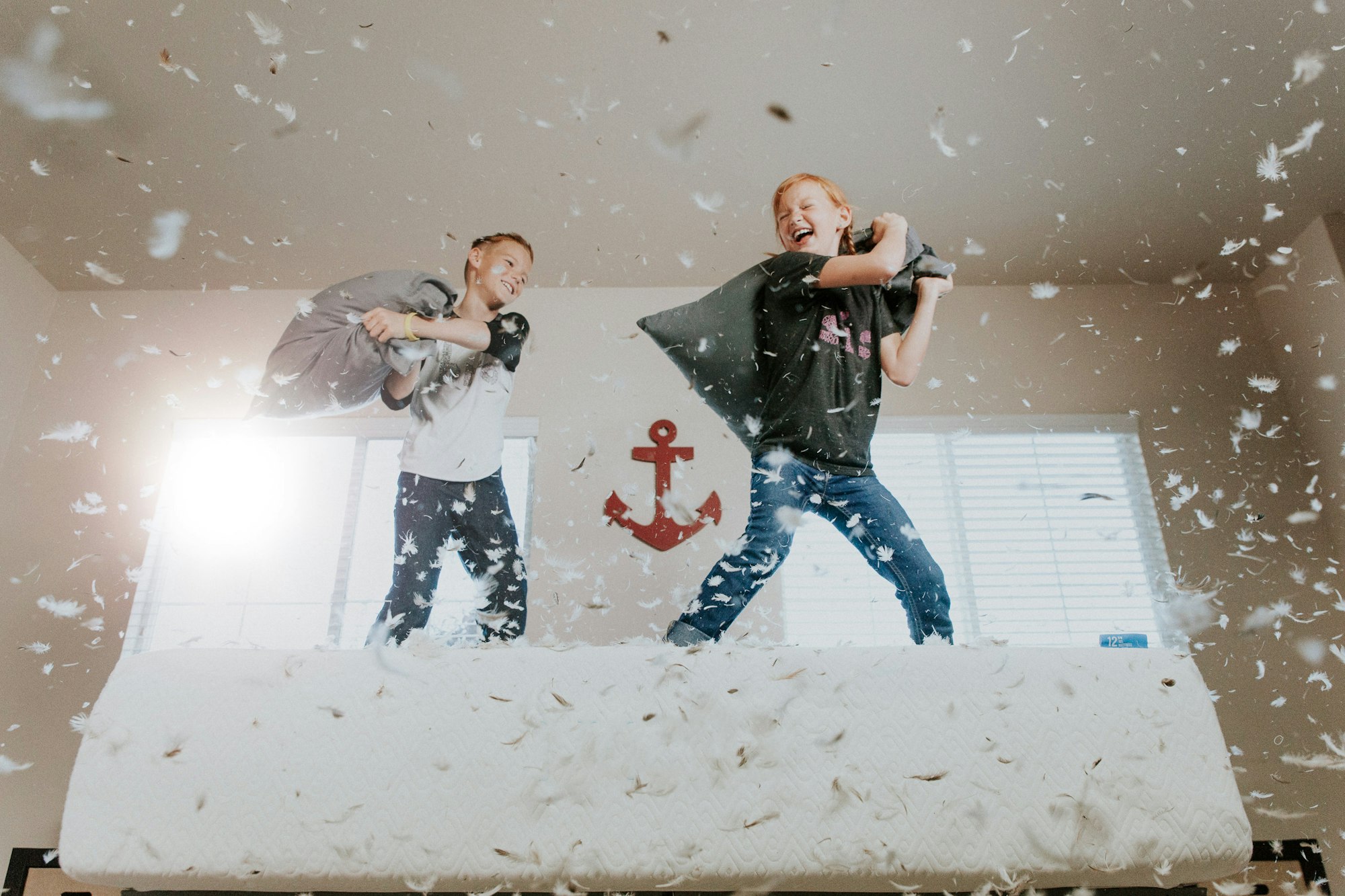 Sunday Morning Pillow Fight