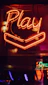 red Play neon light signage