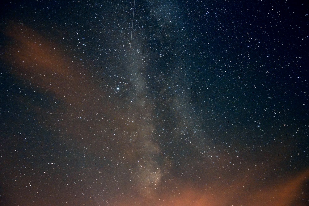 Foto der Milchstraße aus einem niedrigen Winkel