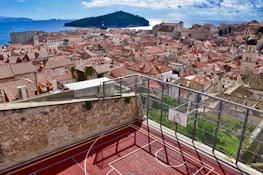 A scenic view of the Costa Brava during a basketball event.