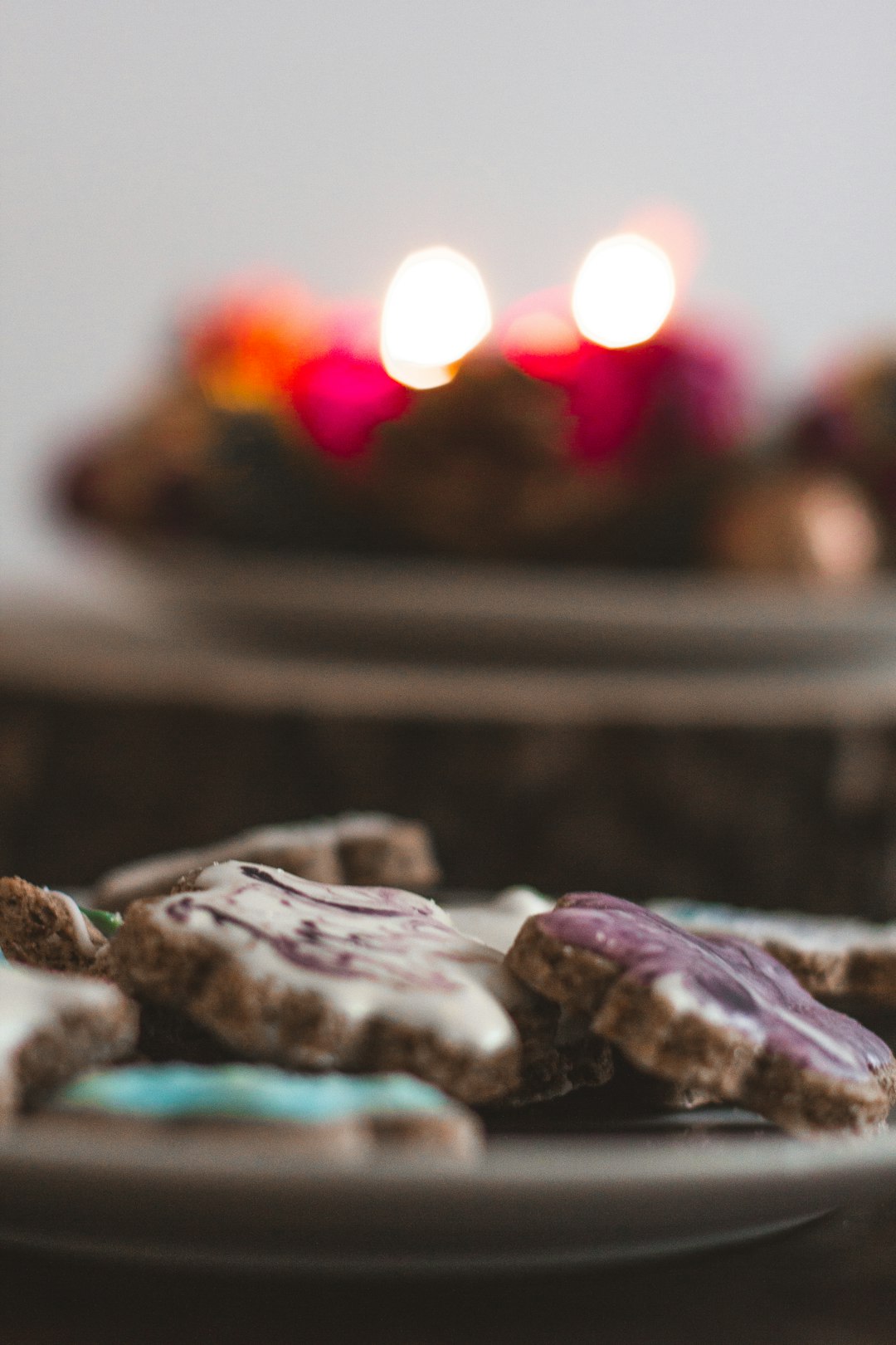 selective focus photography of biscuits