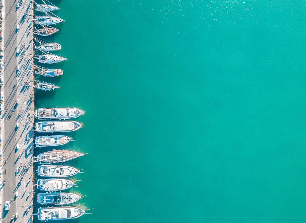 yachts on dock