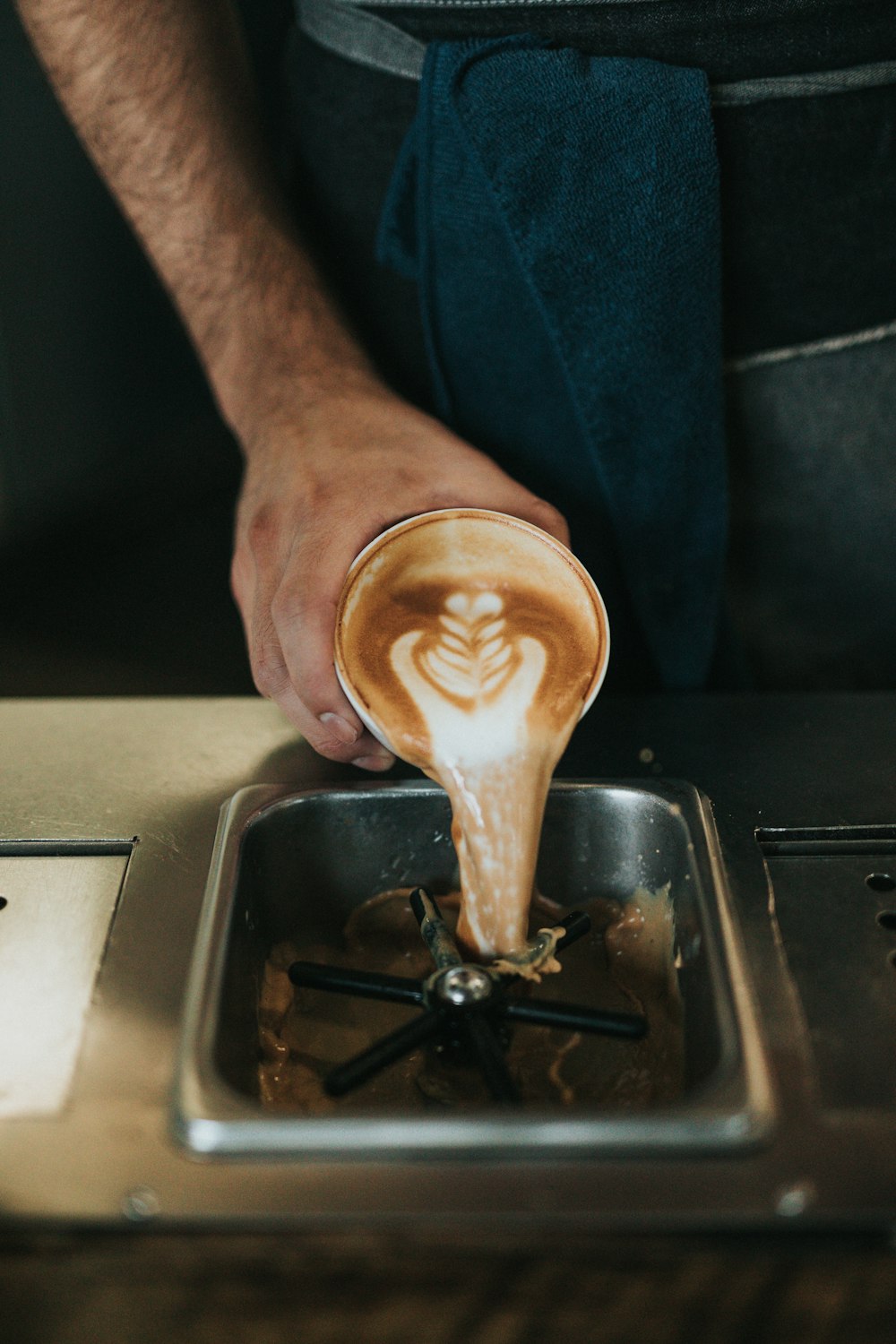 person holding cup