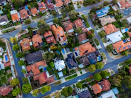 top view photo of houses