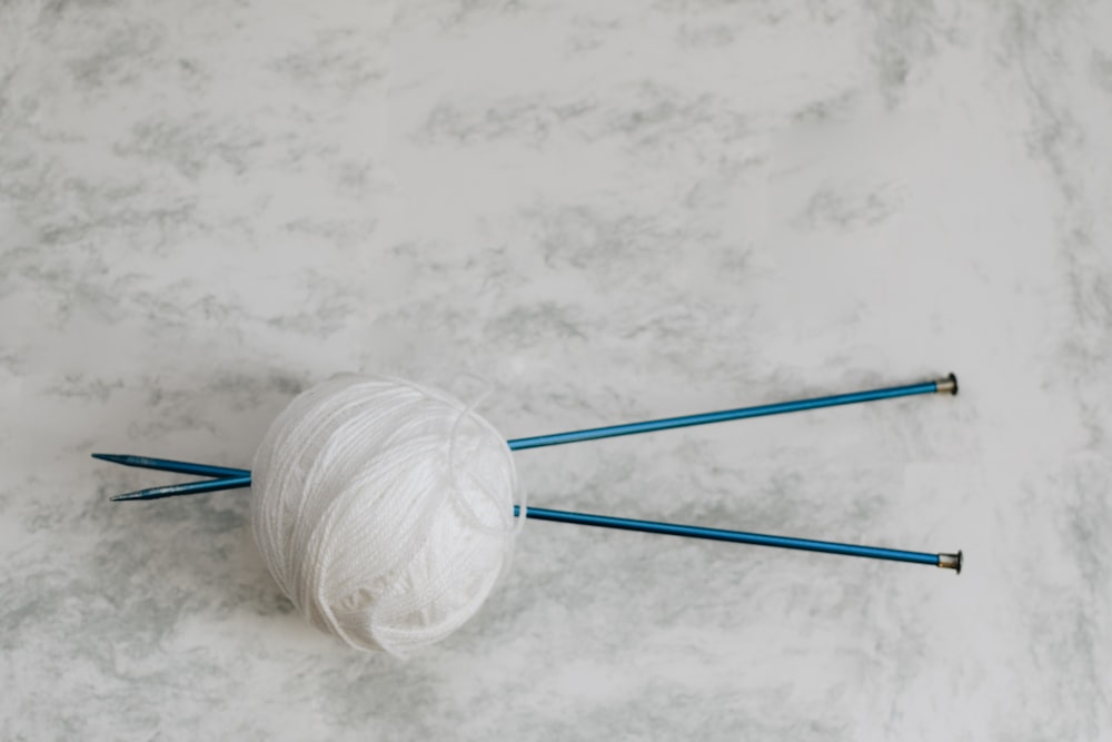 white yarn ball