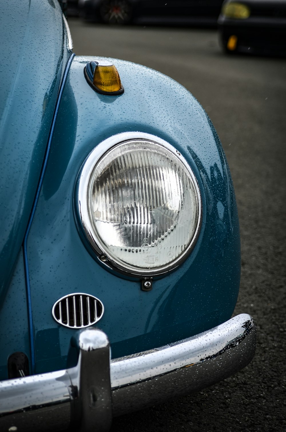 faro delantero Volkswagen Beetle azul