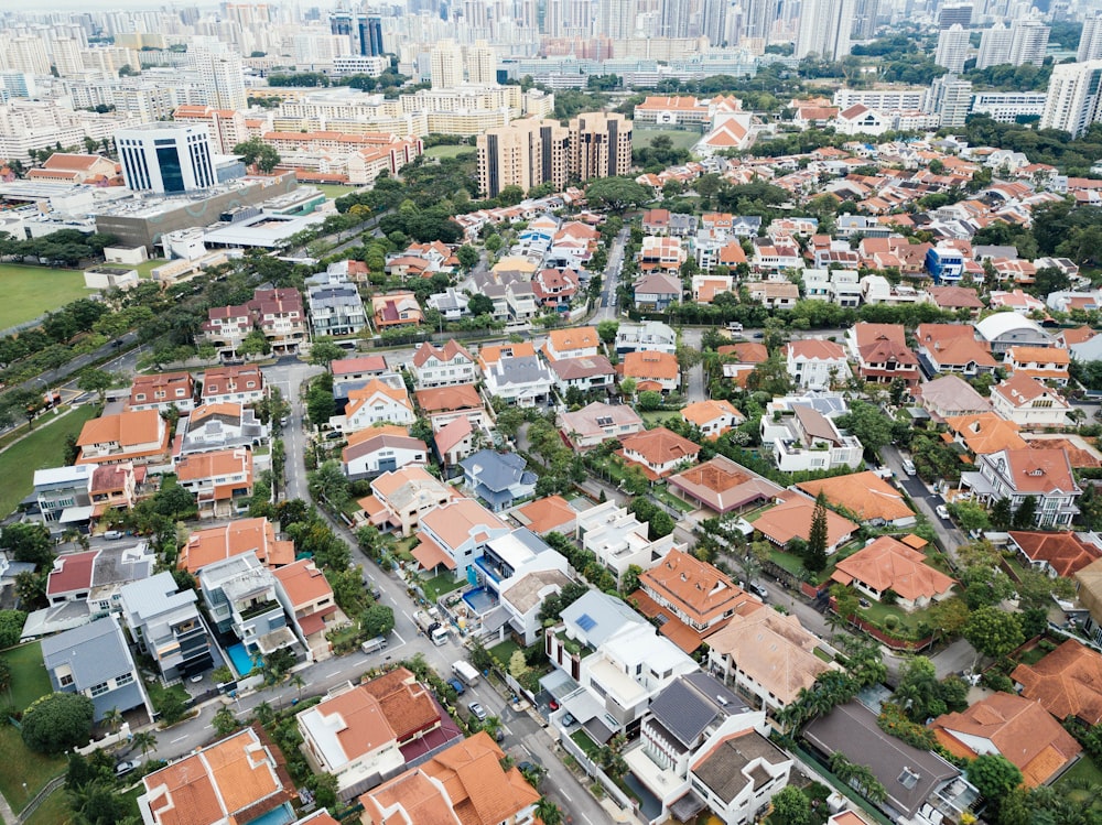 aerial photography of buildings at daytime