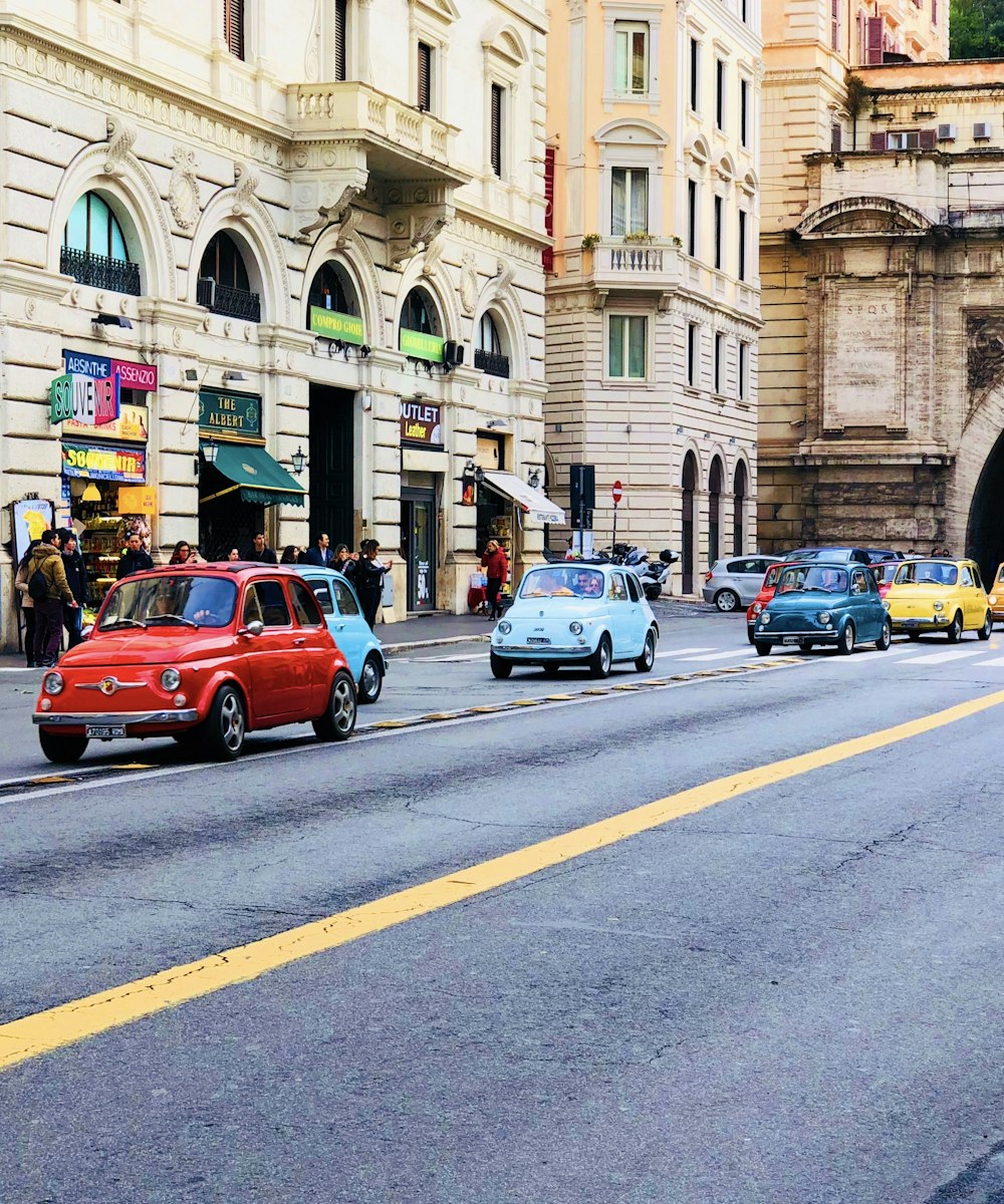 cars on road