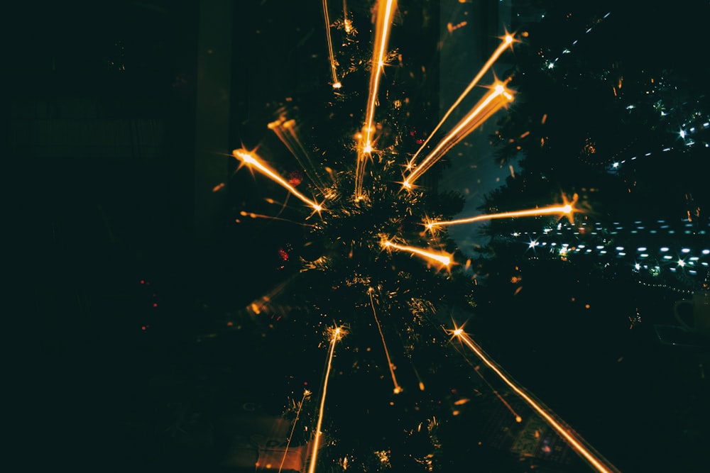 low angle photography of launched fireworks