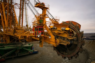 orange heavy equipment