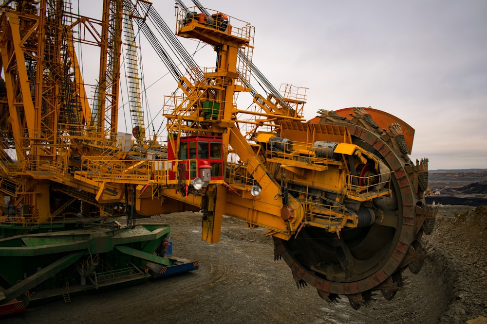 orange heavy equipment