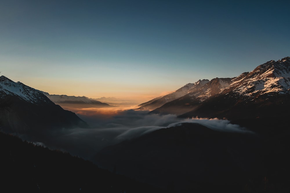 aerial view of mountain