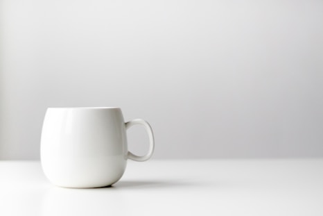 white ceramic mug