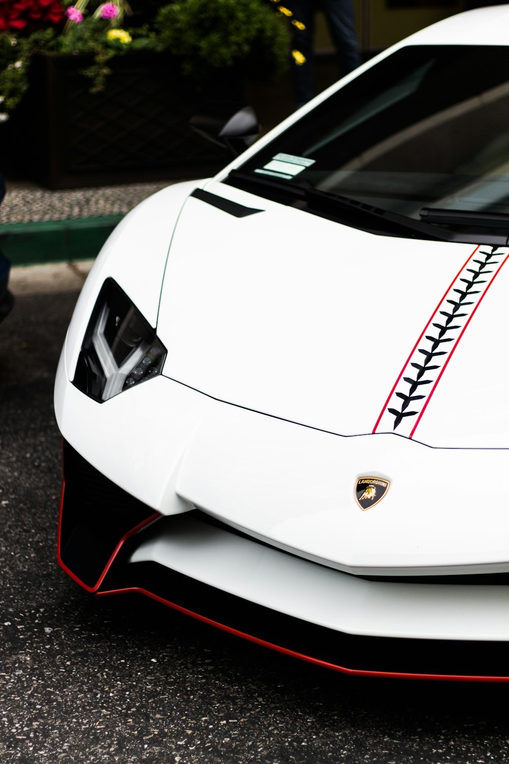 weißer Lamborghini