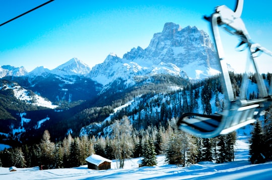 snow covered area in Pelmo Italy