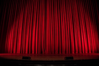 red theater curtain