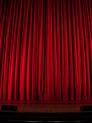 red theater curtain