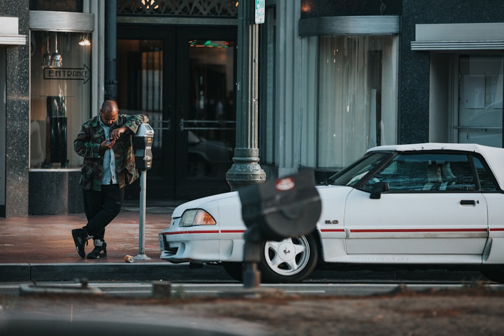 white car on road