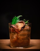brown mushroom on drinking glass