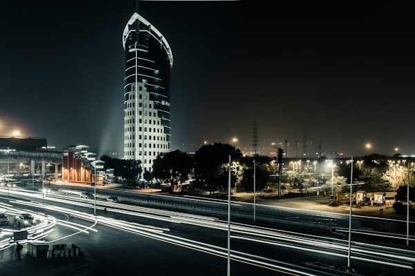 Gurgaon Night Cityscape