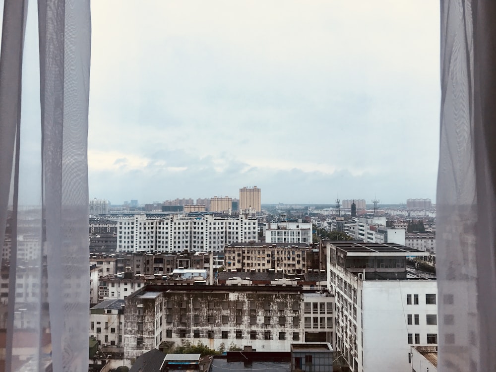 beige and white concrete buildings