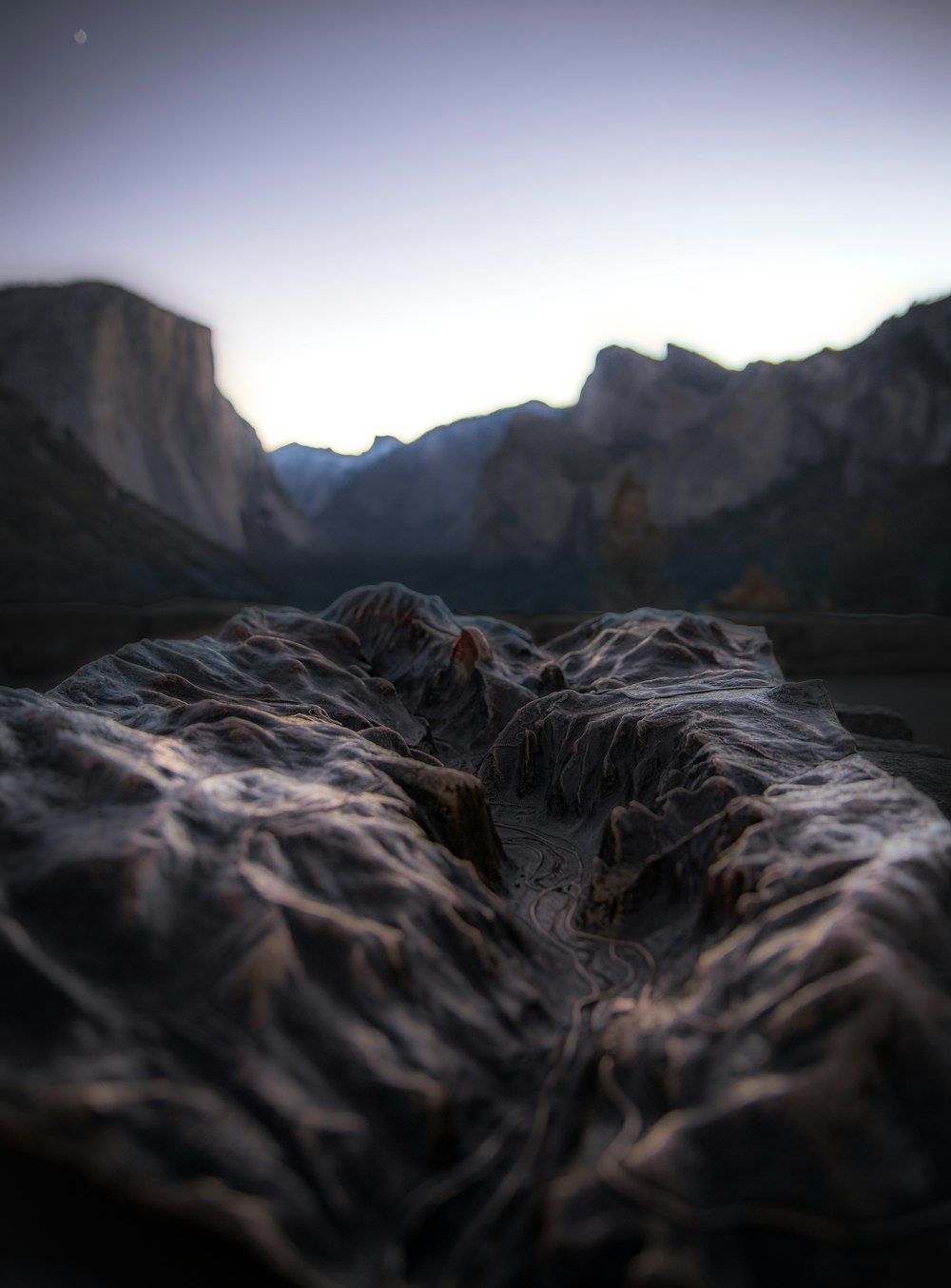 a view of a mountain range from a distance