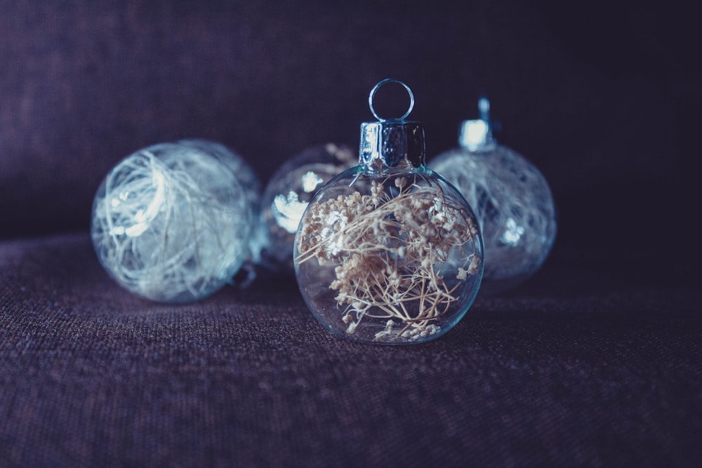 clear bauble pendant