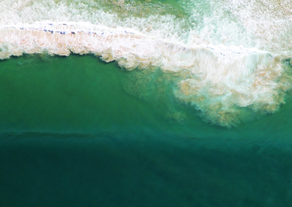 aerial view of sea