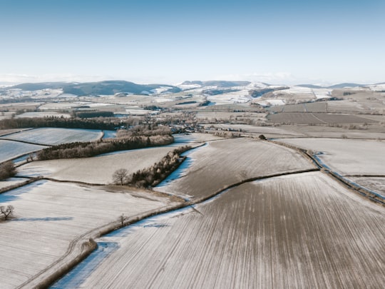 aerial photo of field in Clungunford United Kingdom