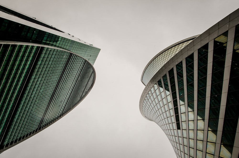 low-angle photography of high-rise building