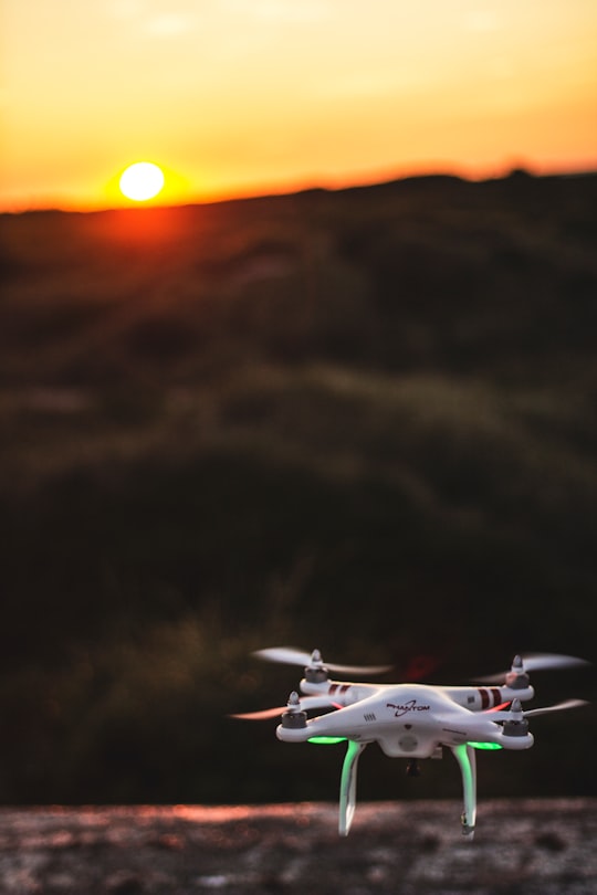 flying DJI Phantom 3 Standard in Skagen Denmark