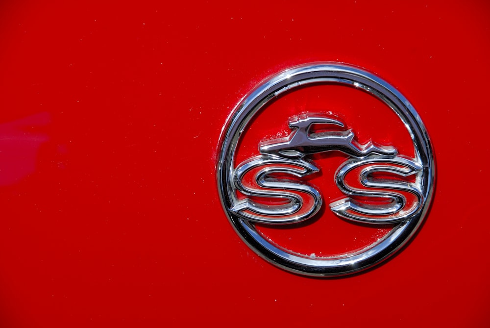 silver Chevrolet Impala emblem