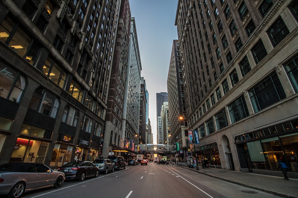 worm's-eye view photography of buildings