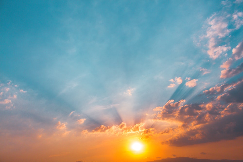 Landschaftsfoto des Sonnenaufgangs