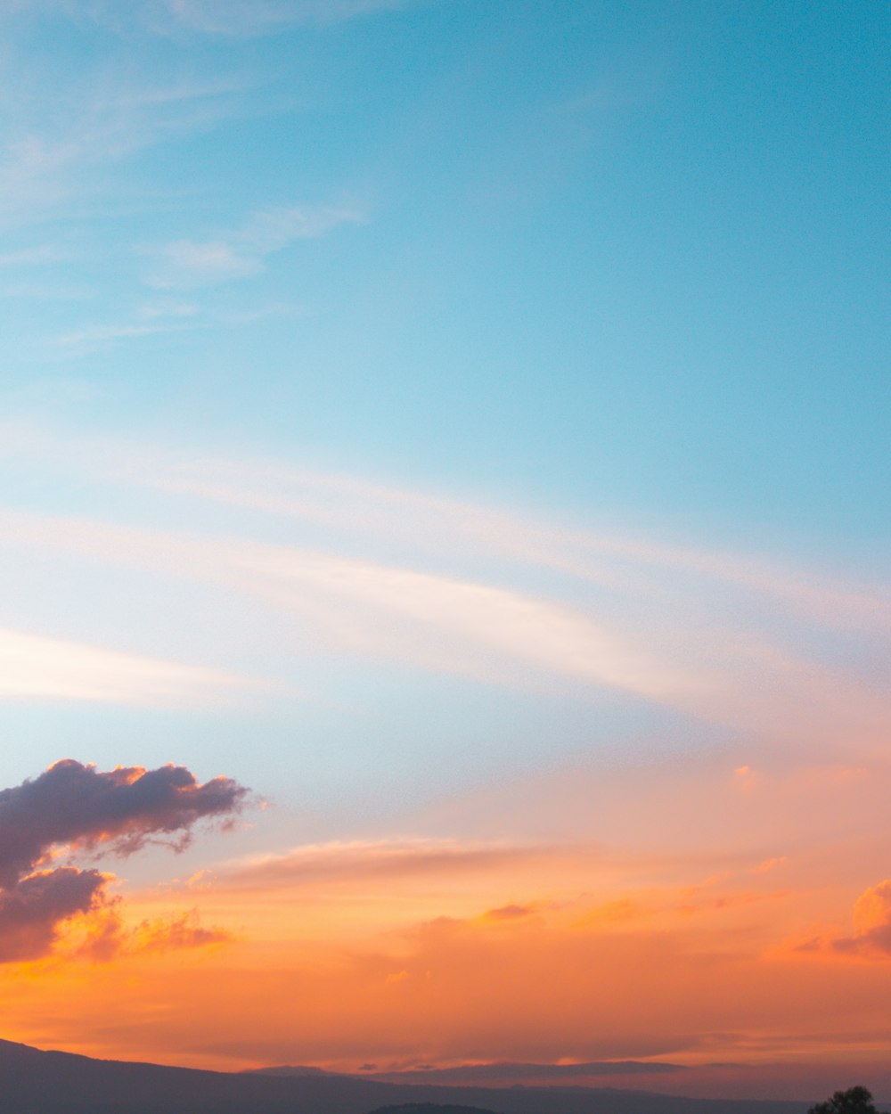 cloudy sky during golden hour