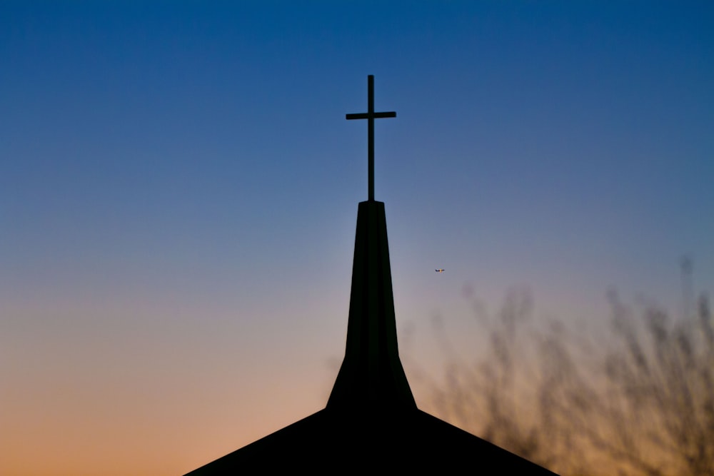 silhouette of cross