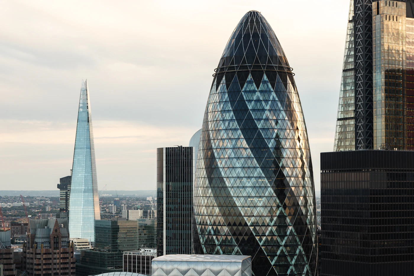 City of London skyline including the Gherkin