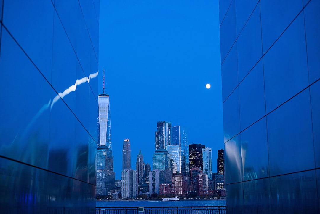 bottom view of buildings