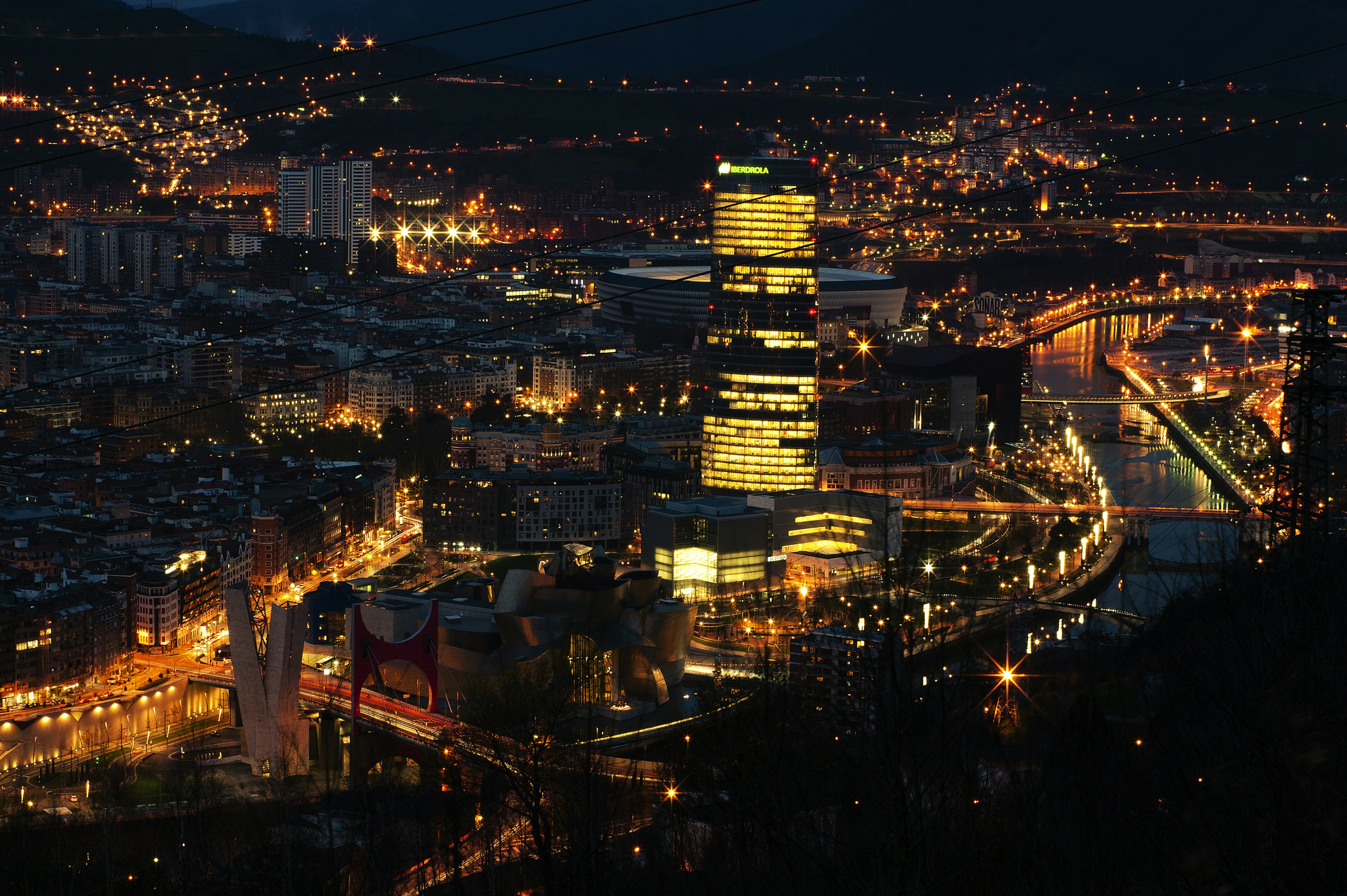 Just taken before dawn in Bilbao