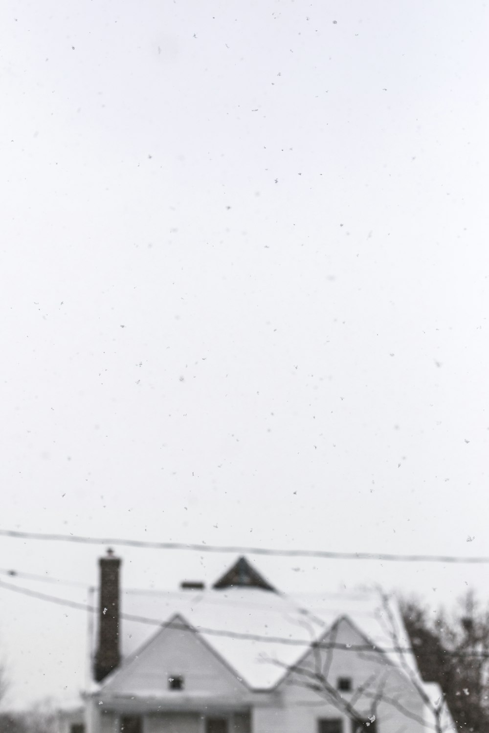 snow covered house