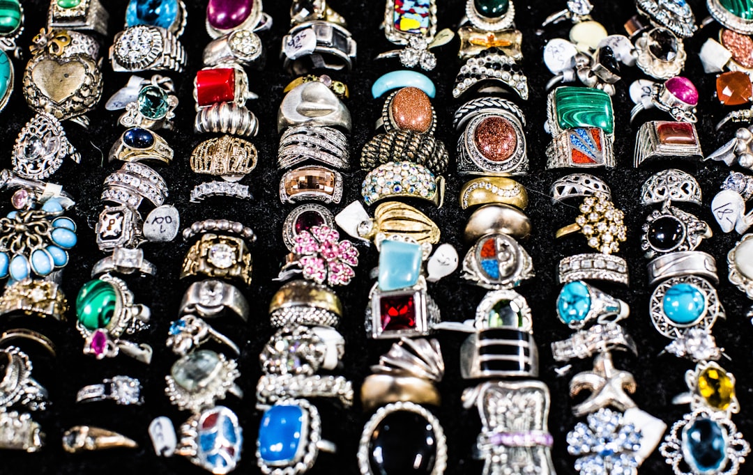 assorted-color men's ring collection