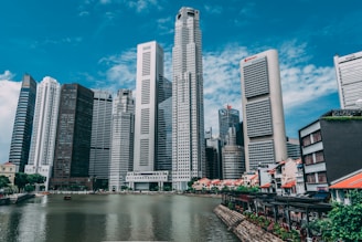 high-rise and low-rise buildings