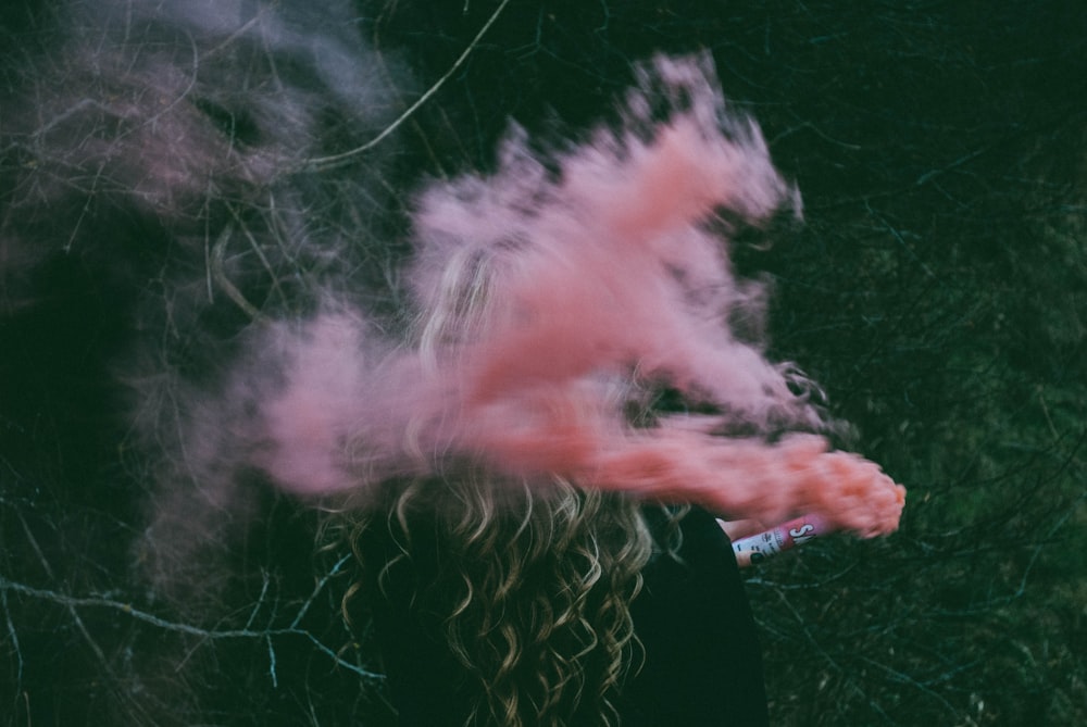 pink smoke