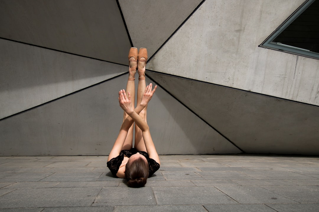 woman laying down on floor